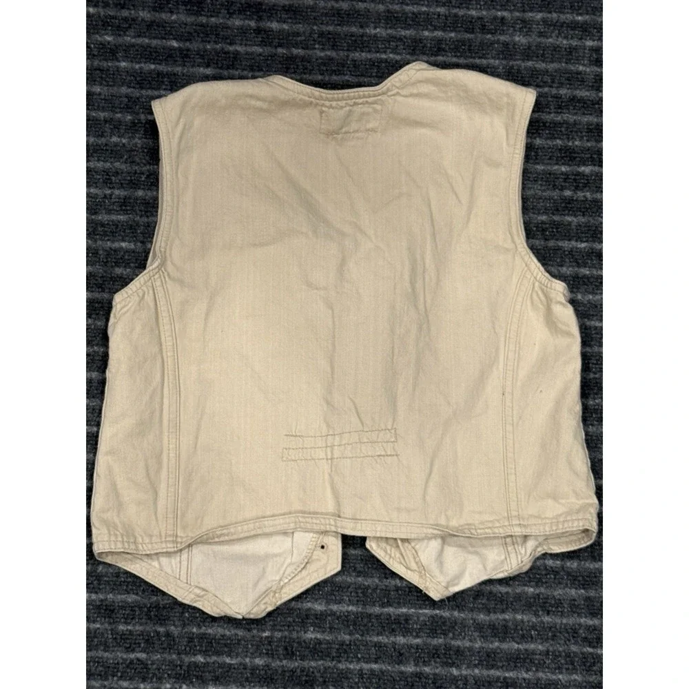 Vintage Bobbie Brooks By Renown Cream Colored Vest For Young Teens 160-82 (JW9)